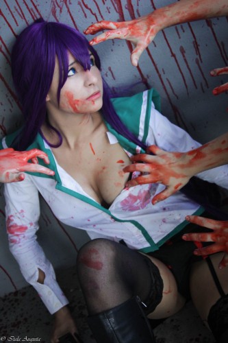 highschool of the dead saeko cosplay9